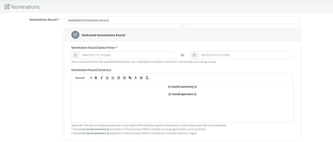 Nominations: click to expand