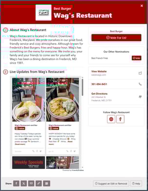 An Enhanced Listed in your Contest